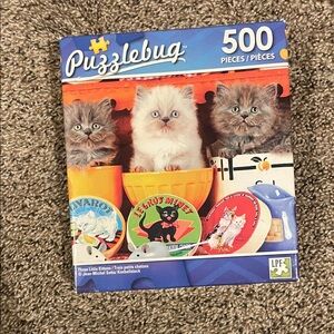 Puzzlebug 500 Piece Kitten Puzzle